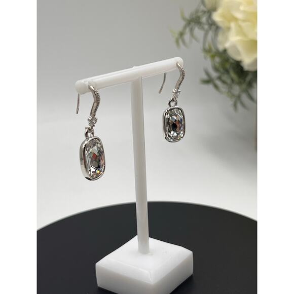 Swarovski Night time Crystal‎ Moonlight Pierced Drop Pave Earrings - Picture 4 of 8